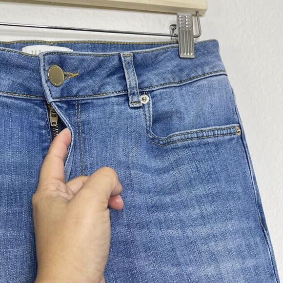 Ted Baker London Jeans Size 30 Ankle Skinny Denim Starel Light Wash Stretch - Picture 7 of 16